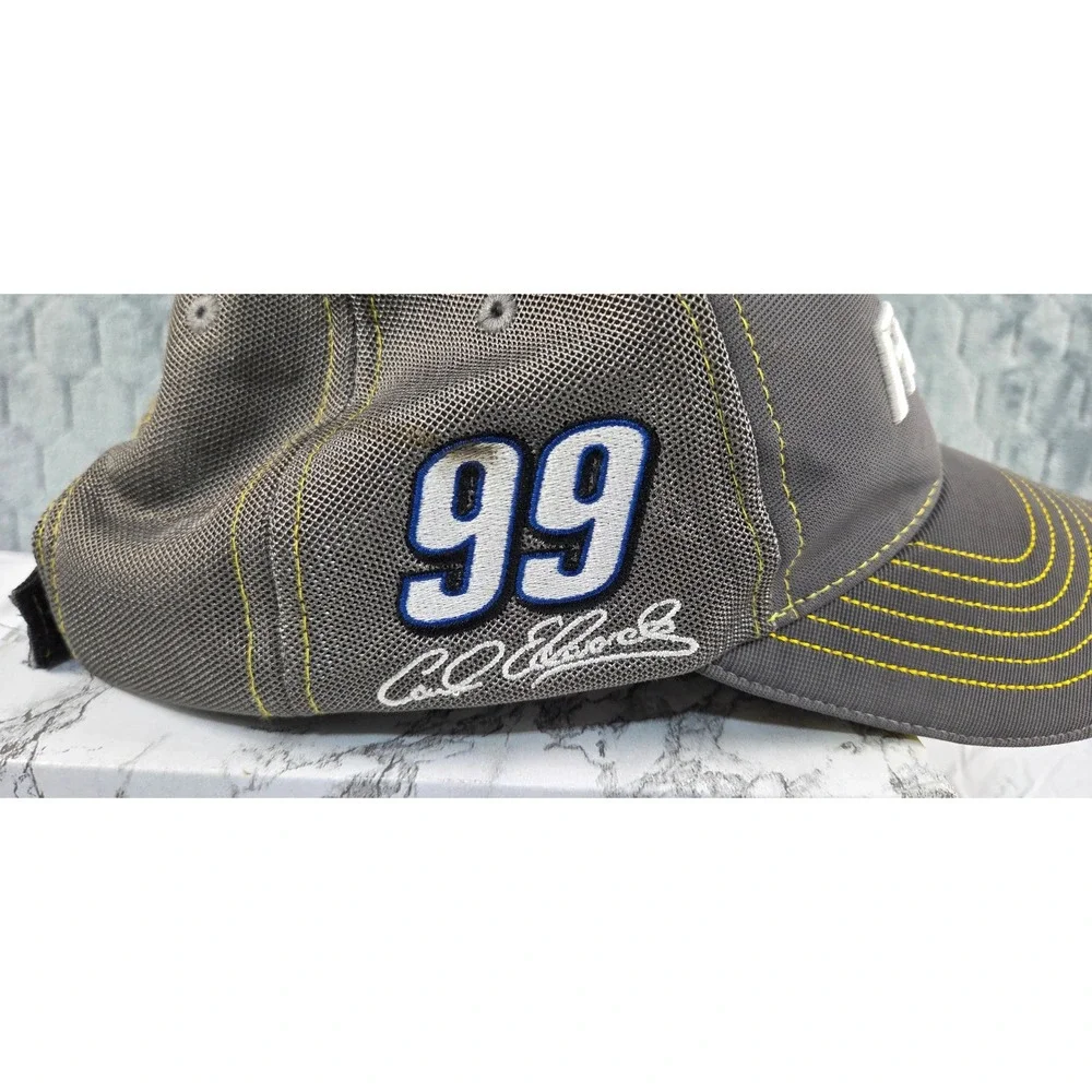 Carl Edwards 99 Fastenal NASCAR Hat Chase Authentics 2014‎ Sprint Cup Grey Cap